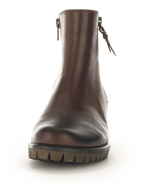 Bottines sattels en cuir lisse Gabor - Kiabi