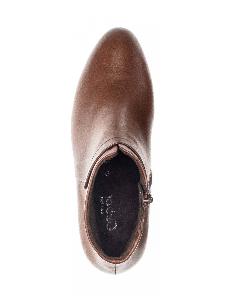 Bottines sattels en cuir lisse Gabor Marron - Kiabi