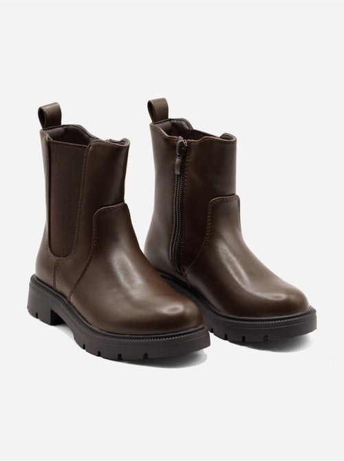 Bottines ? semelles crant?es - Kiabi