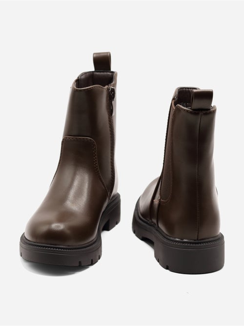 Bottines ? semelles crant?es - Kiabi