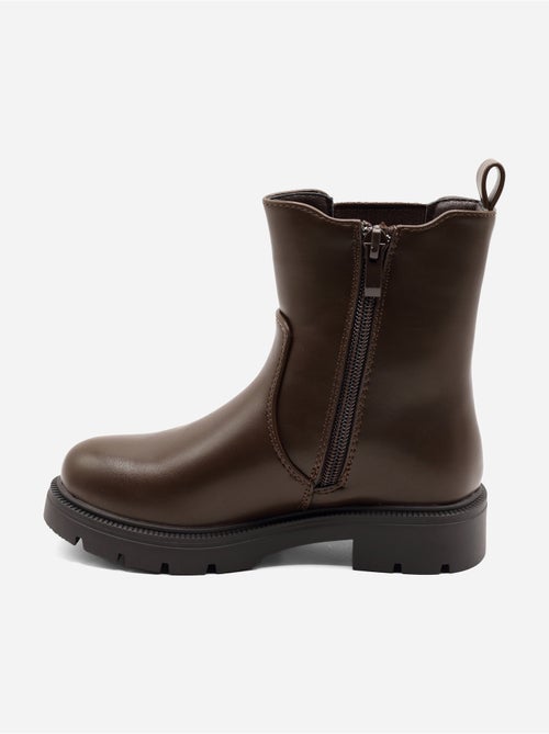 Bottines ? semelles crant?es - Kiabi