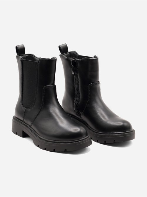 Bottines ? semelles crant?es - Kiabi