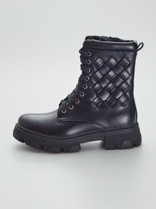 Bottines semelles épaisses - Kiabi