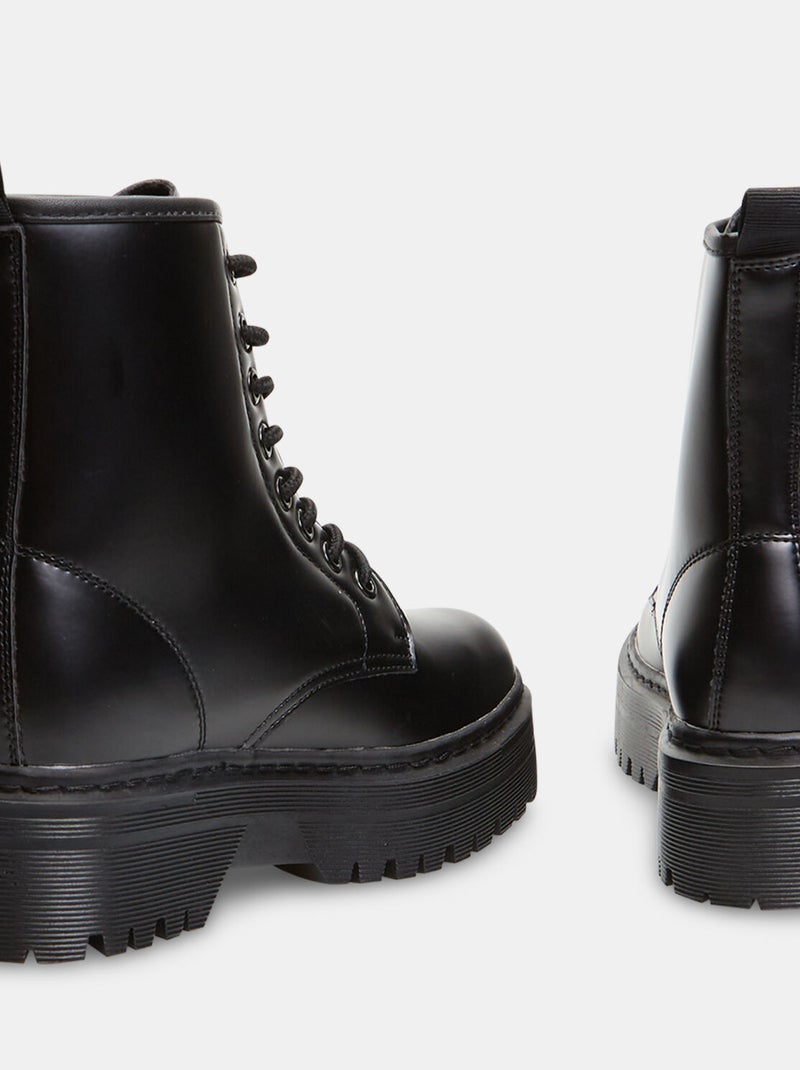 Bottines semelles plateforme BATA Noir - Kiabi