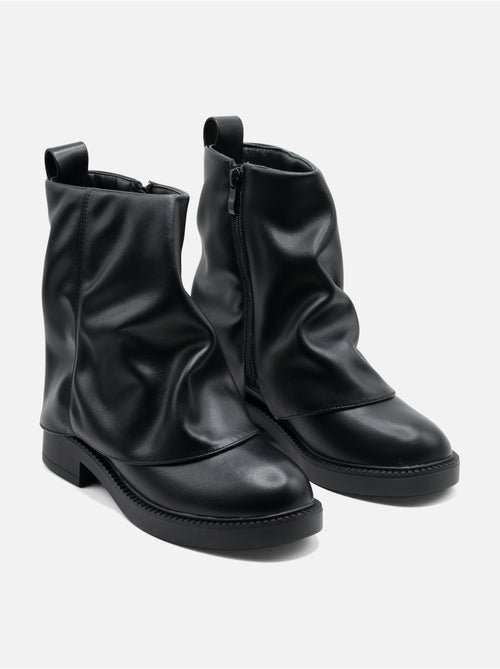 Bottines similicuir  - C M - Kiabi