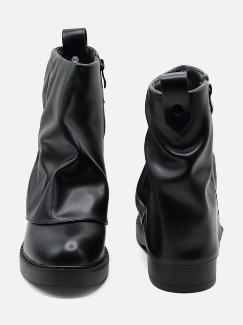 Bottines similicuir  - C M - Kiabi
