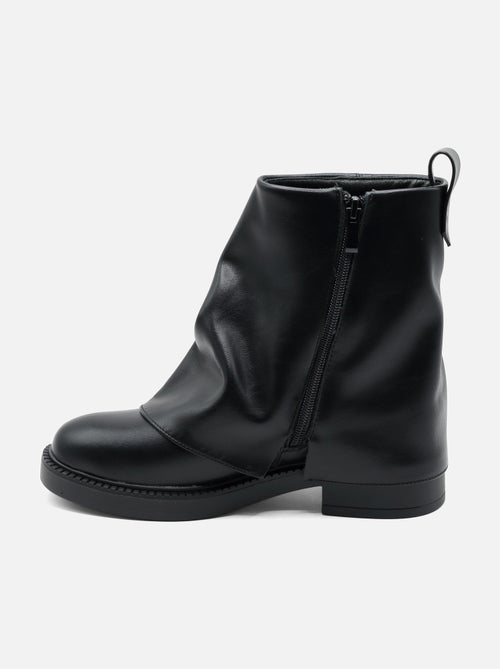 Bottines similicuir  - C M - Kiabi