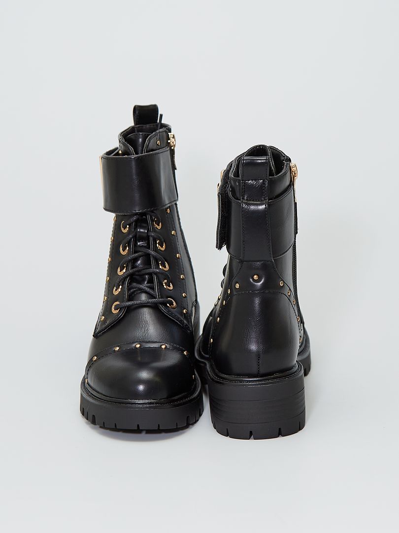 bottines style rangers