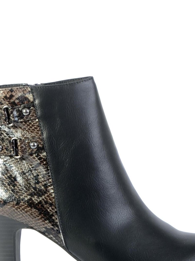 Bottines Talon The Divine Factory Noir - Kiabi