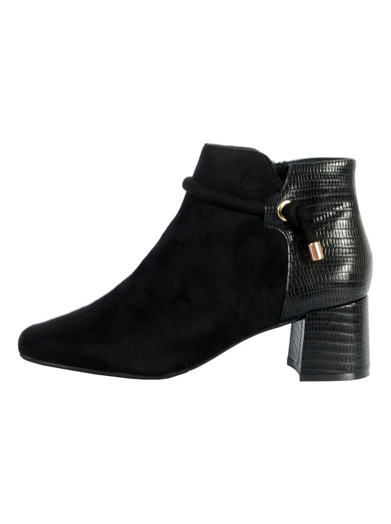 Bottines Talon The Divine Factory QL4052 Noir - Kiabi