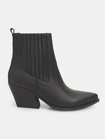 Bottines texanes à talons midi BATA