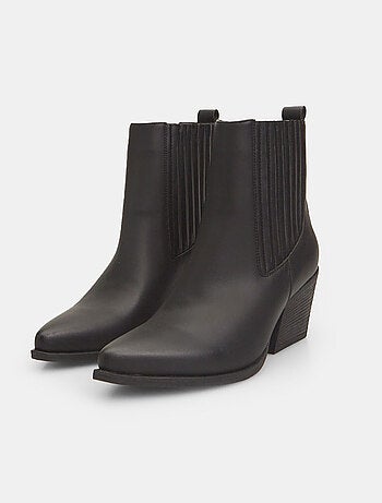 Bottines texanes à talons midi BATA