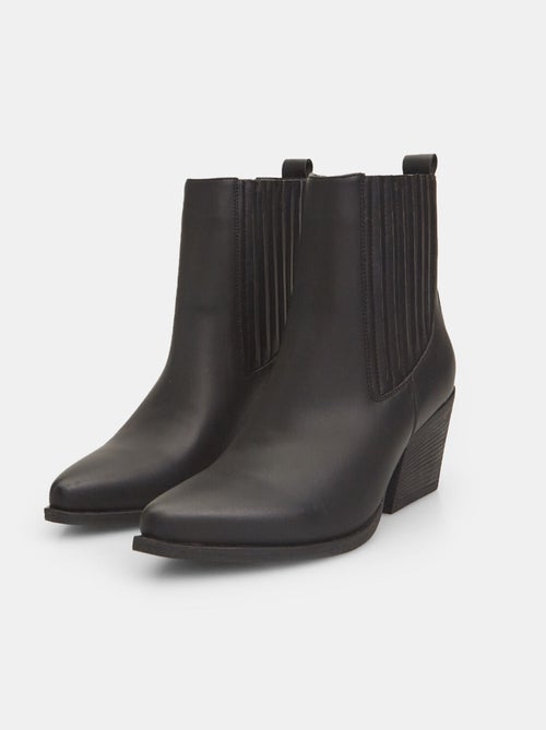 Bottines texanes à talons midi BATA - Kiabi