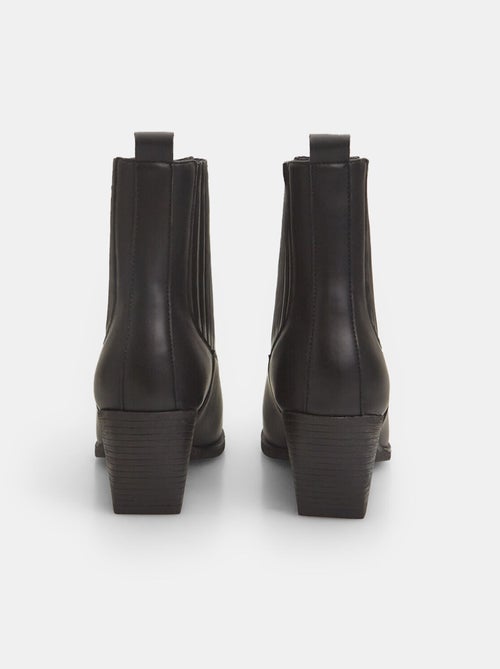 Bottines texanes à talons midi BATA - Kiabi