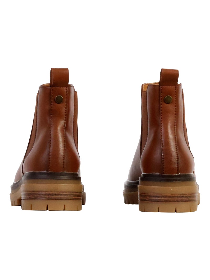 Bottines The Divine Factory Alénoa Camel - Kiabi