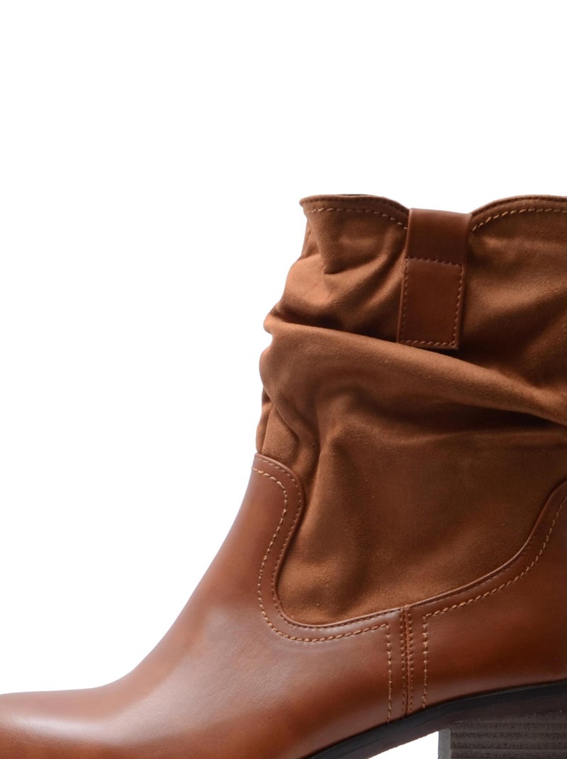 Bottines The Divine Factory Marron - Kiabi