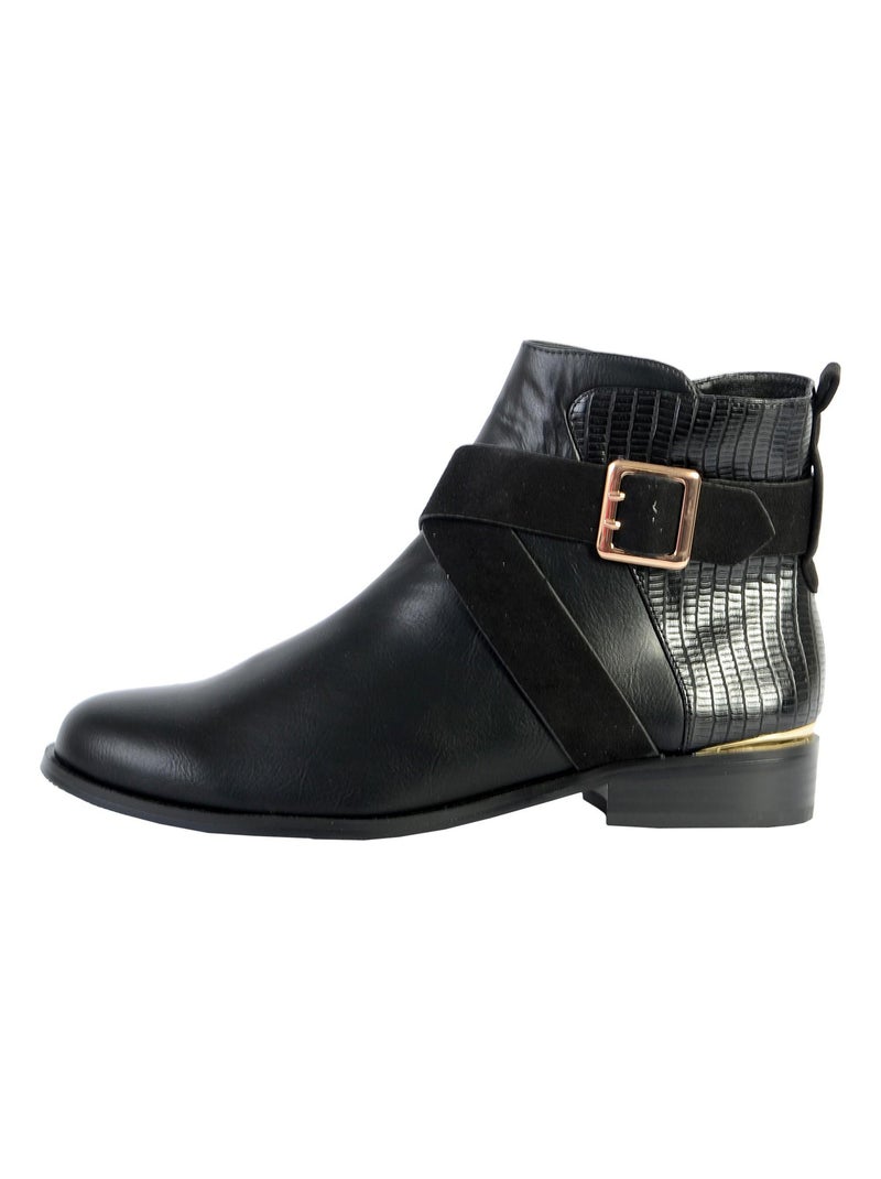 Bottines The Divine Factory QL4027 Noir - Kiabi