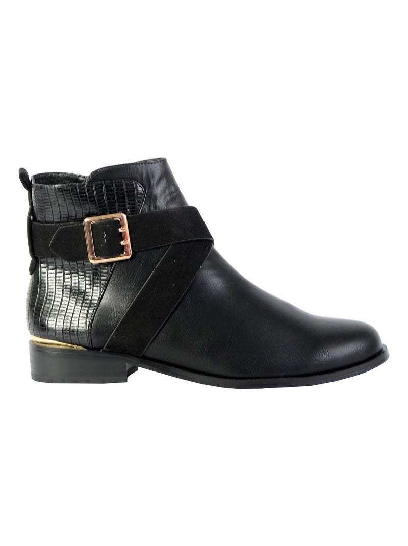 Bottines The Divine Factory QL4027 Noir - Kiabi