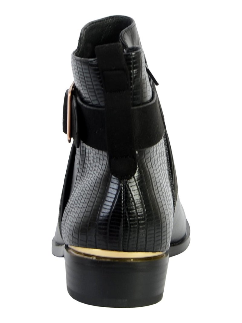 Bottines The Divine Factory QL4027 Noir - Kiabi
