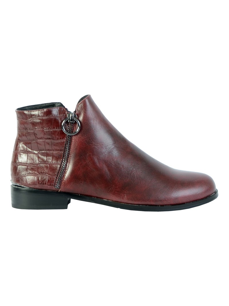 Bottines The Divine Factory QL4031 Bordeaux - Kiabi
