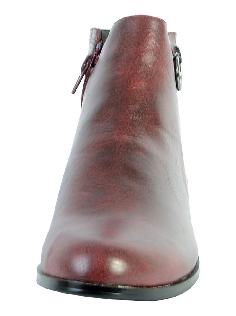 Bottines The Divine Factory QL4031 Bordeaux - Kiabi
