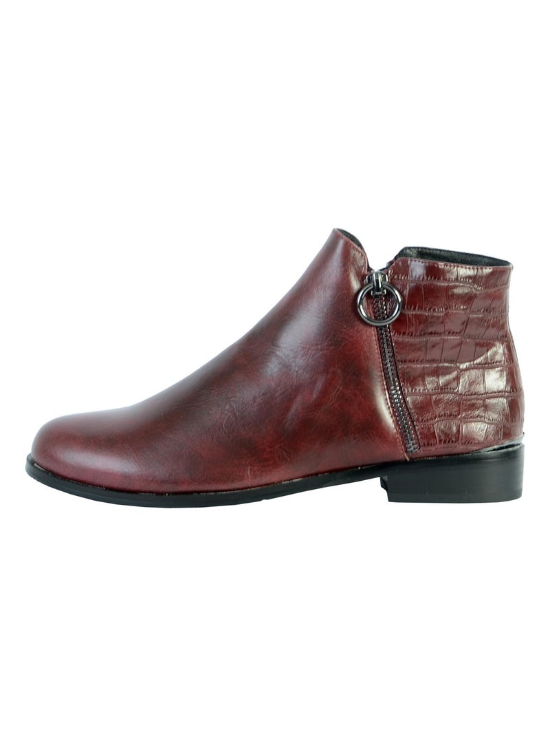 Bottines The Divine Factory QL4031 Rouge - Kiabi