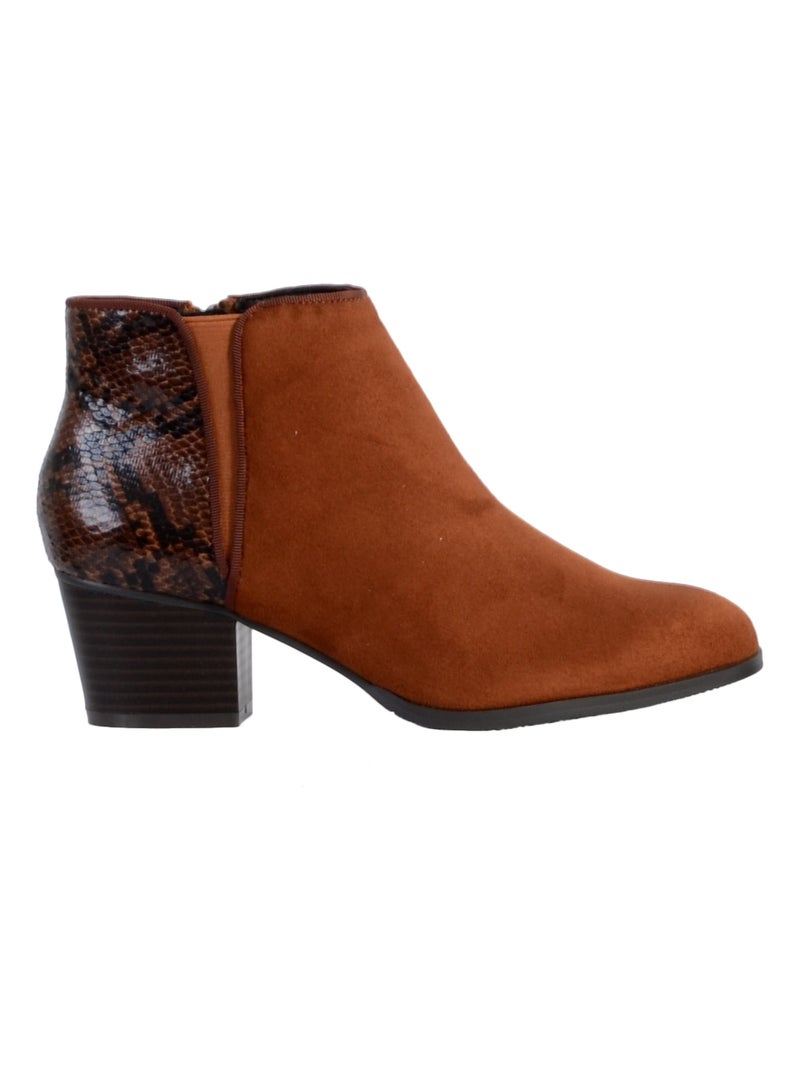 Bottines The Divine Factory QL4046 Marron - Kiabi