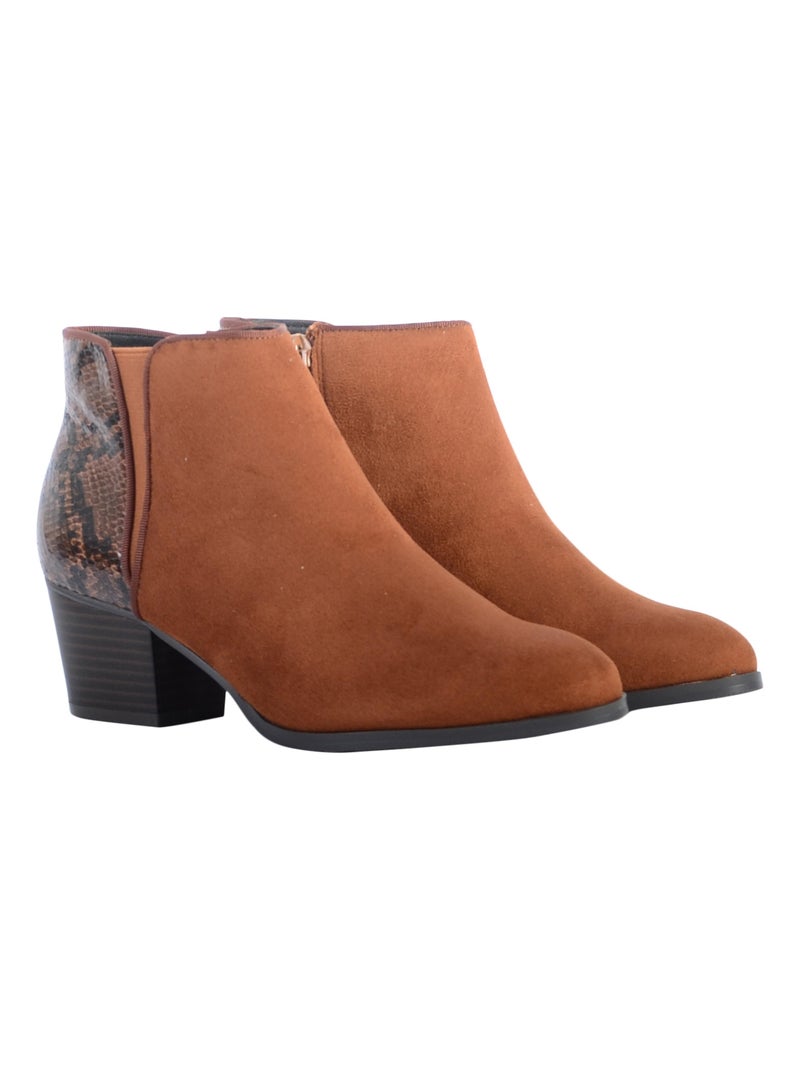 Bottines The Divine Factory QL4046 Marron - Kiabi