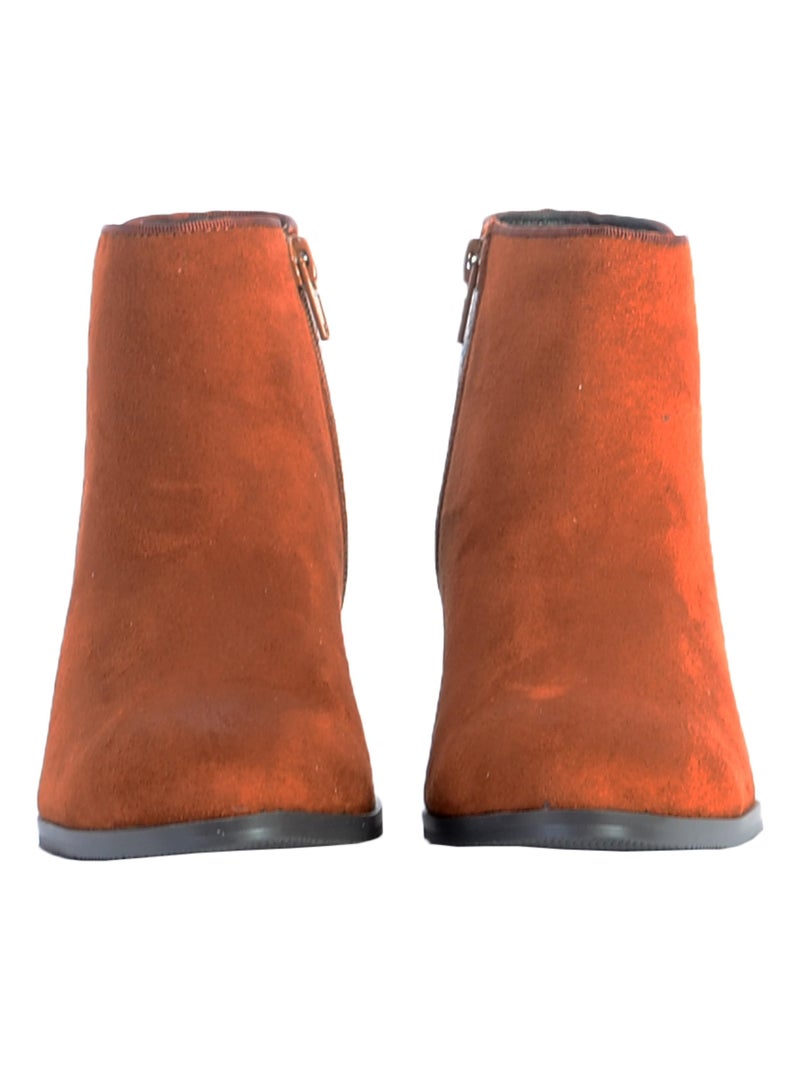 Bottines The Divine Factory QL4046 Marron - Kiabi