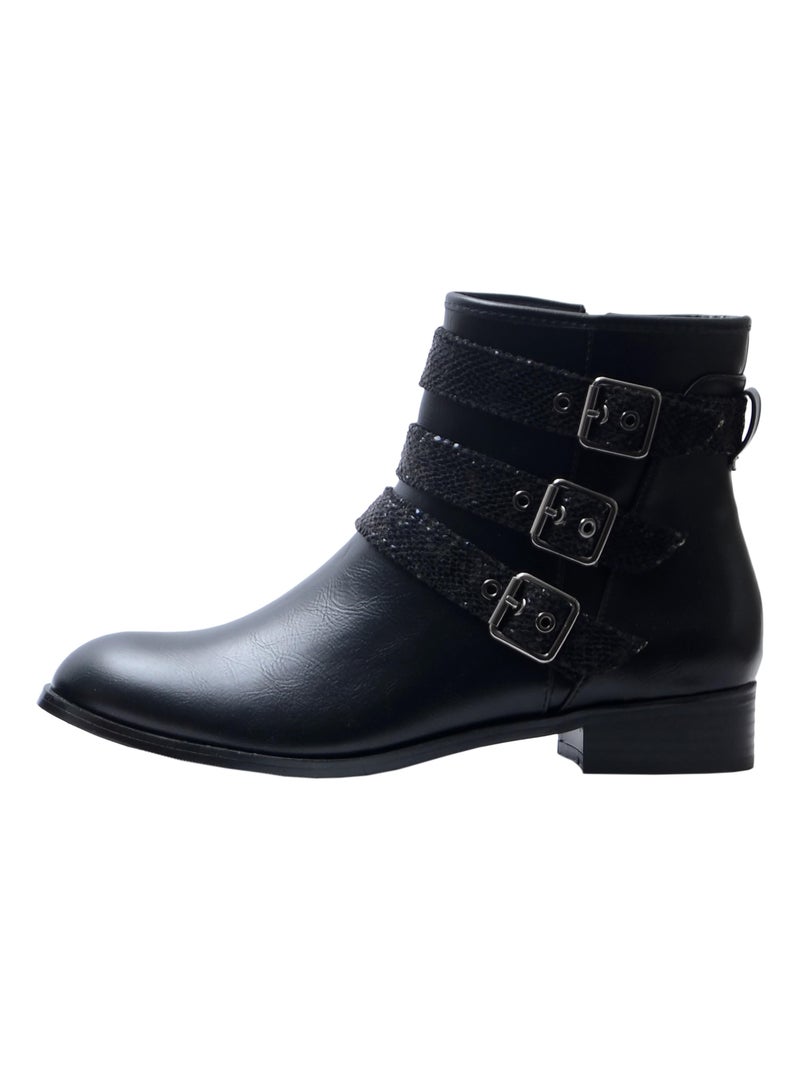 Bottines The Divine Factory QL4526 Noir - Kiabi