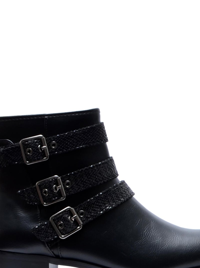 Bottines The Divine Factory QL4526 Noir - Kiabi