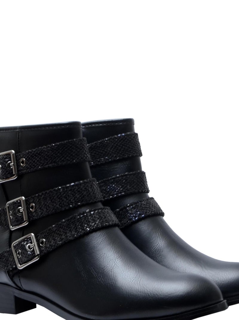 Bottines The Divine Factory QL4526 Noir - Kiabi