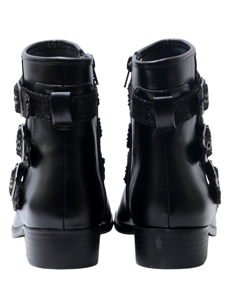 Bottines The Divine Factory QL4526 Noir - Kiabi