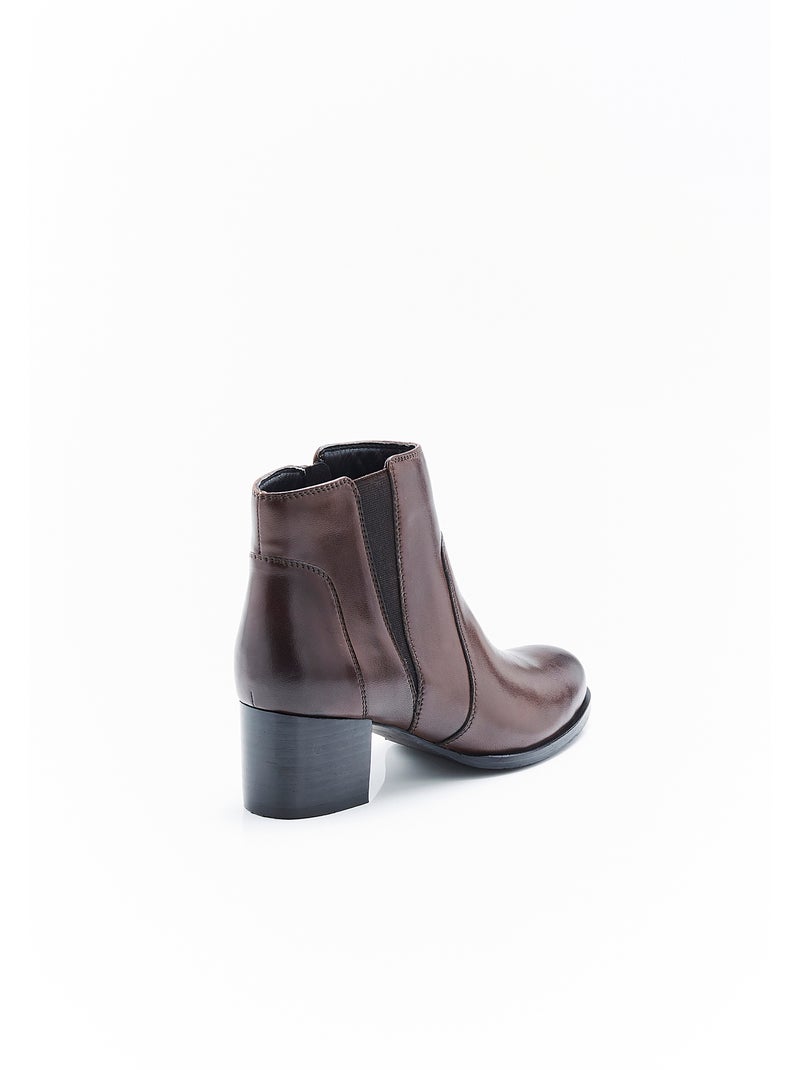 Bottines Thermolactyl élastiquées - Damart Marron - Kiabi