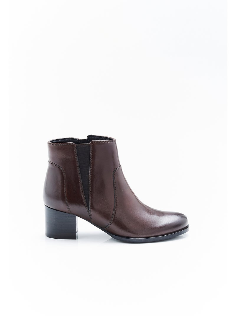 Bottines Thermolactyl élastiquées - Damart Marron - Kiabi