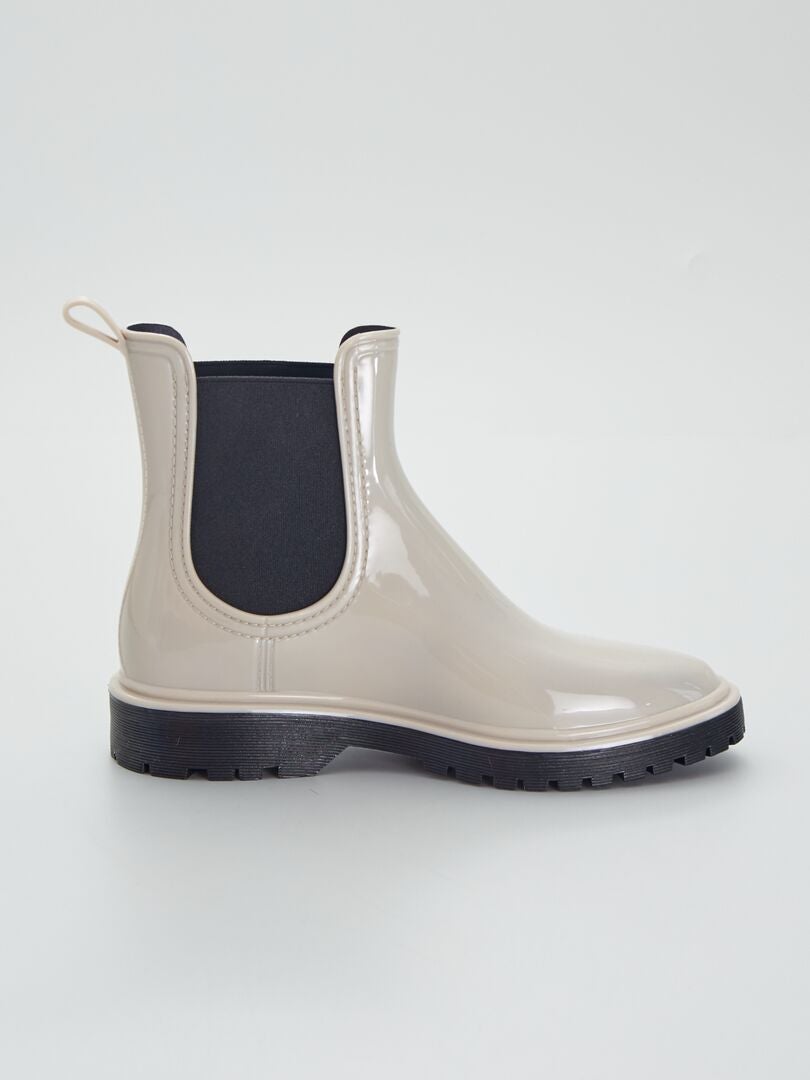 bottines chelsea vernies