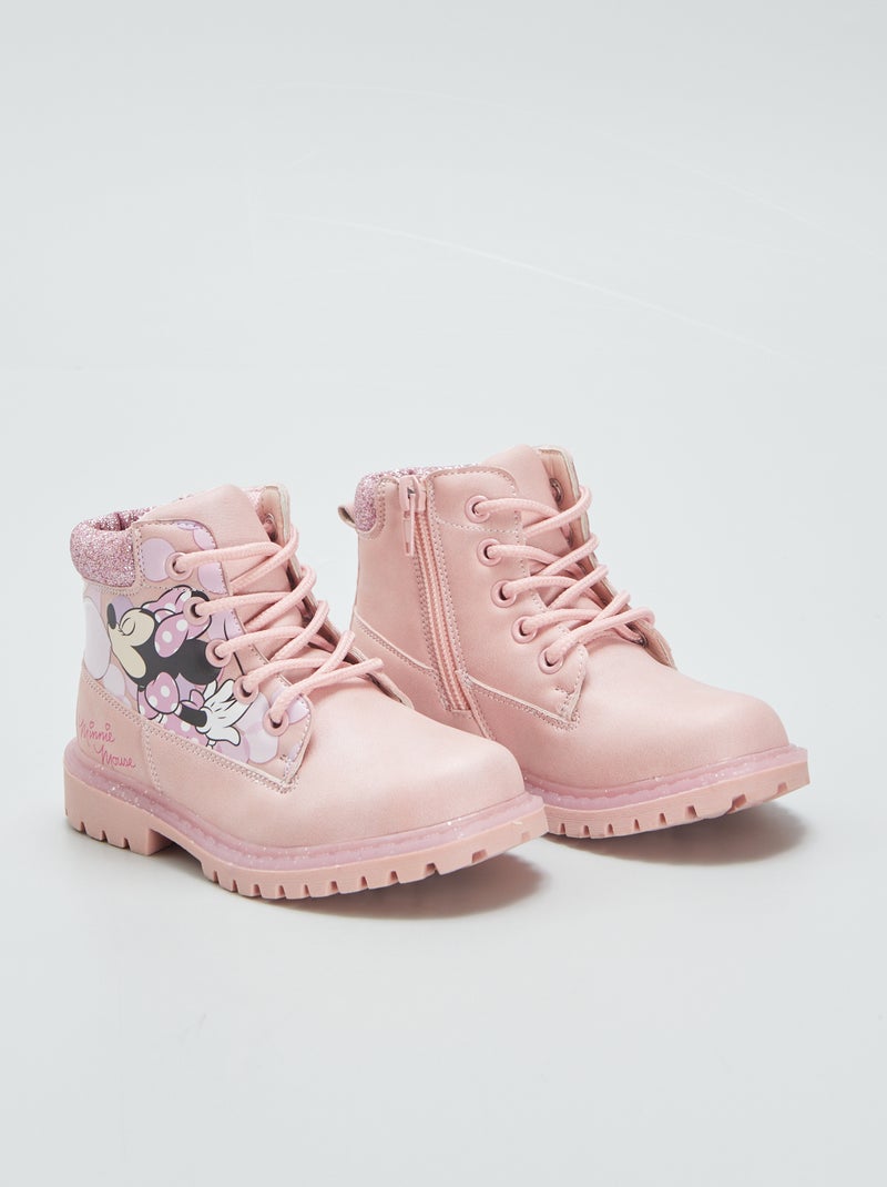 Bottines type montagne 'Minnie' Rose - Kiabi