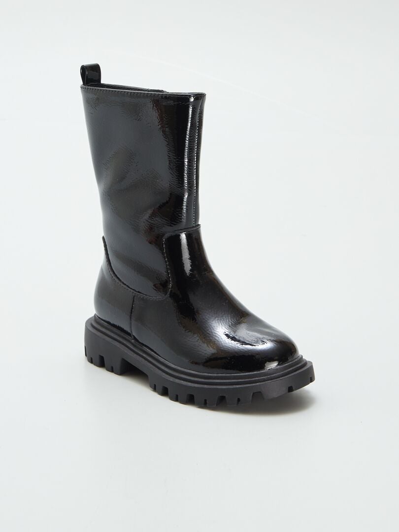 Bottines vernies noir Kiabi 27.00