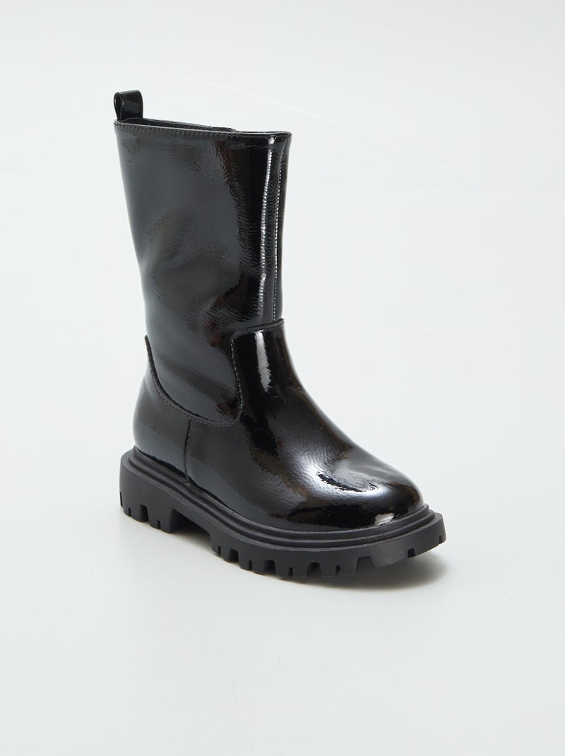 Bottines vernies noir - Kiabi