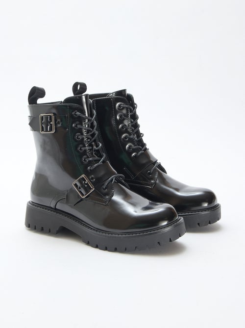 Bottines vernies unies - Kiabi
