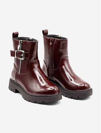Bottines vernis