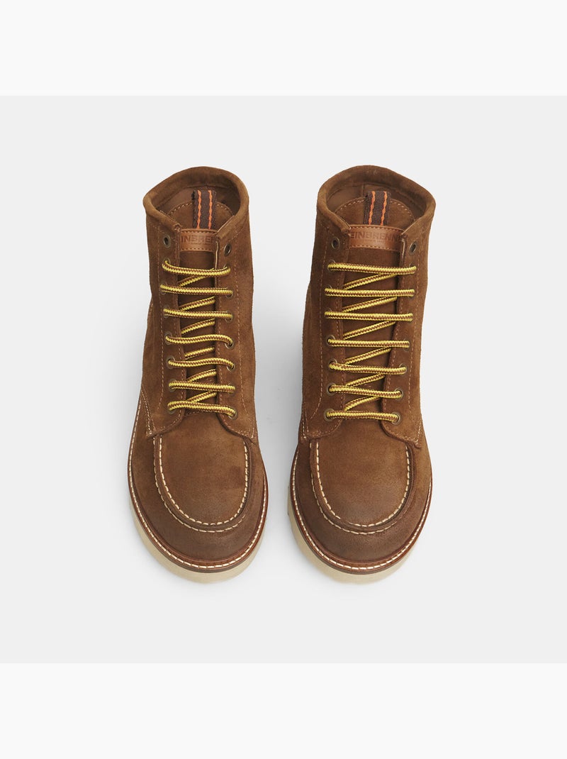 Bottines Weinbrenner en cuir velours BATA Marron - Kiabi