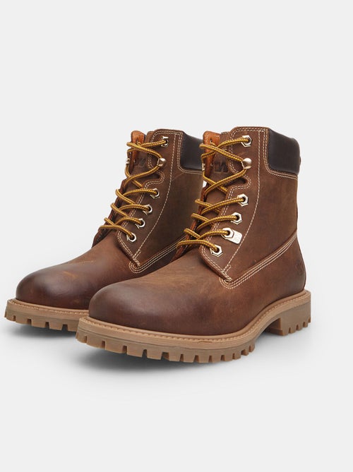 Bottines Weinbrenner en véritable cuir BATA - Kiabi