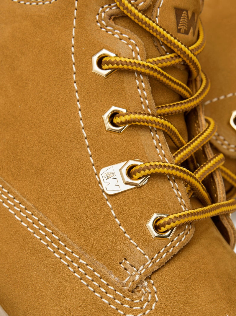 Bottines Weinbrenner en véritable cuir BATA Jaune - Kiabi