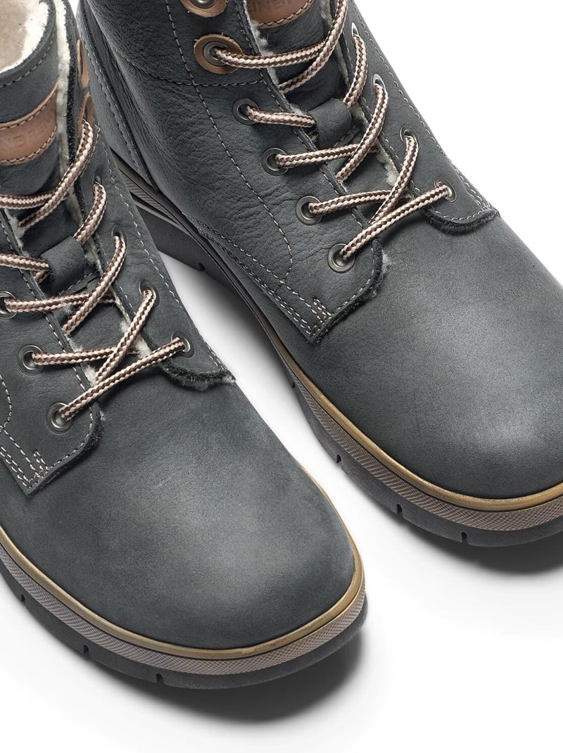 Bottines Weinbrenner en véritable cuir Bleu - Kiabi
