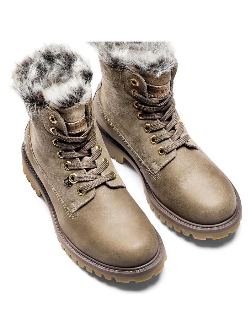 Bottines Weinbrenner en véritable cuir Marron - Kiabi