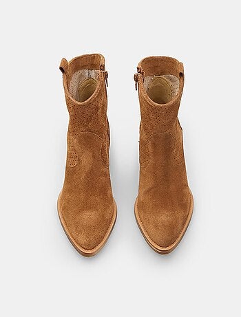 Bottines Western en daim confortables BATA