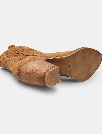 Bottines Western en daim confortables BATA