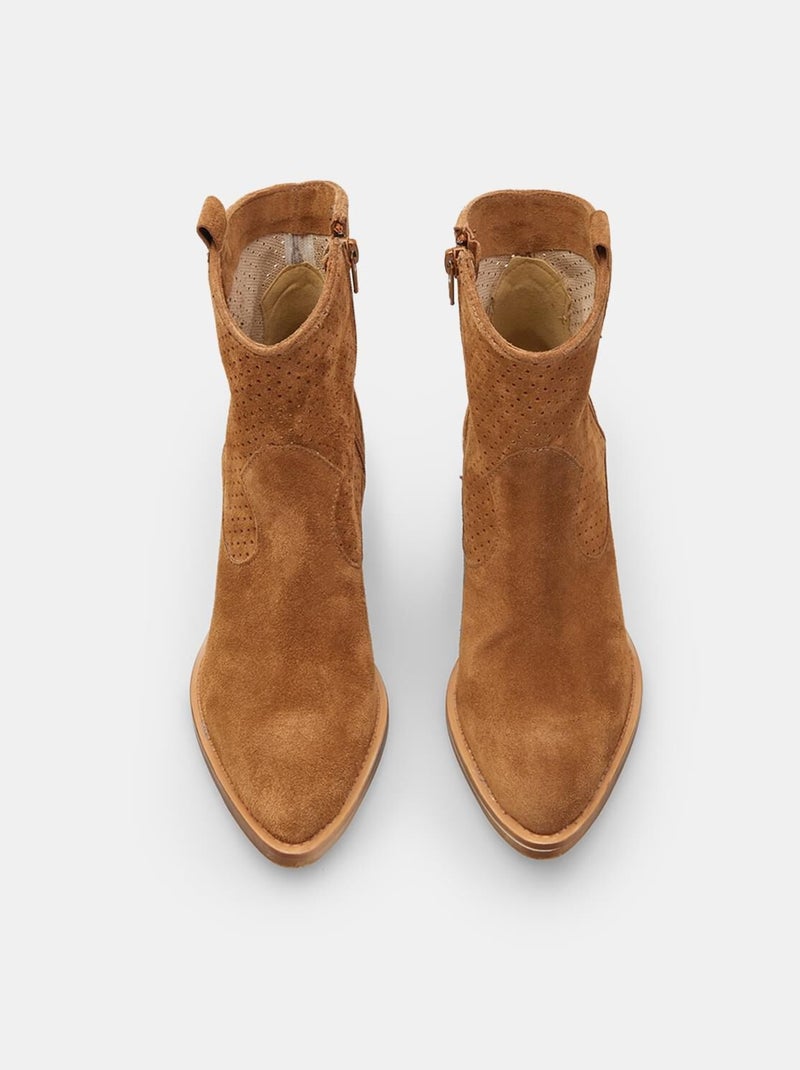 Bottines Western en daim confortables  BATA Bronze - Kiabi