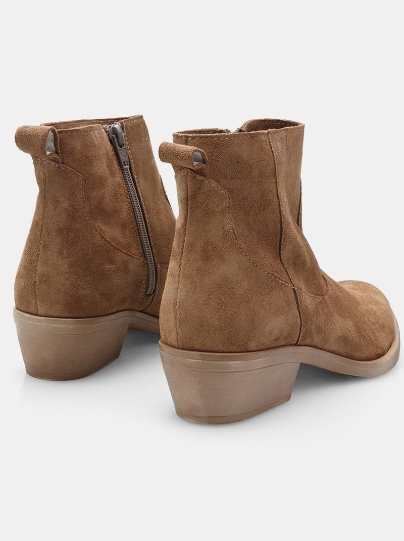 Bottines Western Style Urbain BATA Bronze - Kiabi